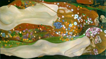 Symbolism nude Gustav Klimt Oil Paintings